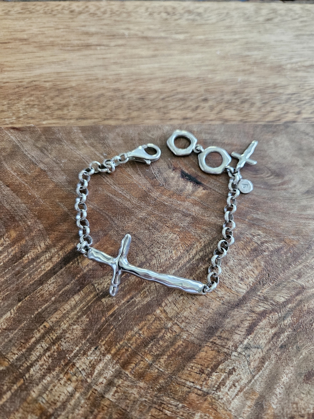 SILPADA .925 Silver "In Good Faith" Bracelet, Adjustable Size